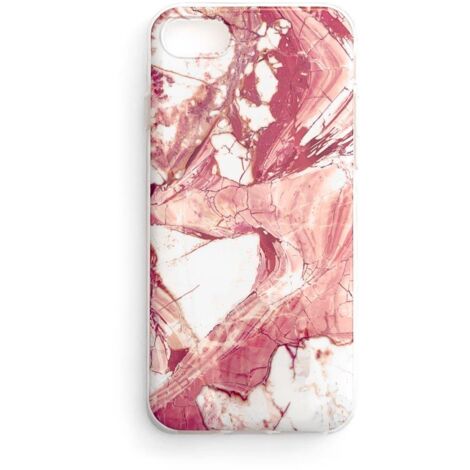 Custodia in gel marmorizzata cover in marmo per Xiaomi Mi 10 Lite rosa (1/5)