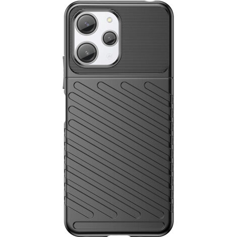 Cover protettiva flessibile corazzata per Xiaomi Redmi 12 Thunder Case, nera (1/5)