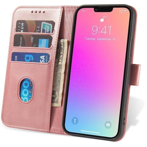 Cover con patta e portafoglio per Xiaomi Redmi Note 12 Magnet Case, rosa (1/5)