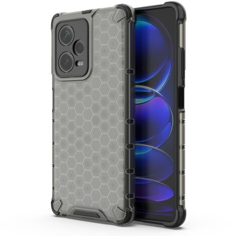 Custodia ibrida corazzata per Xiaomi Redmi Note 12 Pro+ Honeycomb nera (1/5)