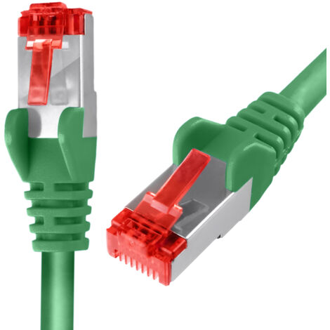 Cavo RJ45 CAT 6 S/FTP AWG27 LSZH verde 7,5 m