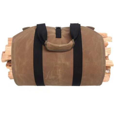 Borsa Tela Per Legna Da Ardere - Porta Legna Interni Con Maniglie | Giallo, Casual - Foto 7