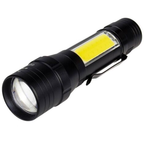 TORCIA TATTICA LED COB ZOOM T6 RICARICABILE