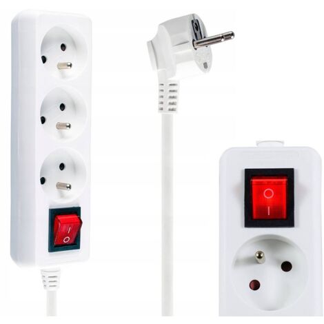 Cavo Prolunga Bianco 1,5m - 3G 2x1,0mm Perfetto Per Casa E Ufficio