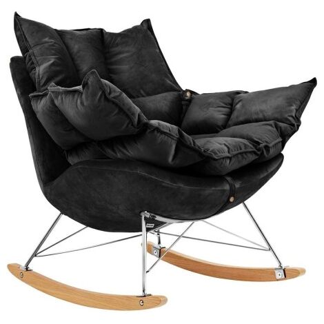 WOLTU Set Di 2 Sedie A Dondolo Relax In Textilene – Pieghevoli Con Poggiatesta E Braccioli – Per Giardino, Balcone, Campeggio E Spiaggia