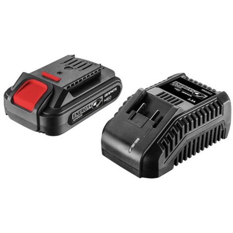 Kit Batteria E Caricabatterie Valex 18V 2Ah - Per Utensili A Batteria, Con Caricabatterie Da 1,7A