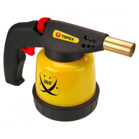 Cannello a gas per cartucce da 190 g, accensione piezoelettrica, utilizzabile in qualsiasi posizione. (1/2)
