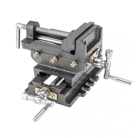 VidaXL Morsa Inclinabile A 2 Assi 160 Mm - Ghisa, Ganasce Temprate Per Foratura E Fresatura