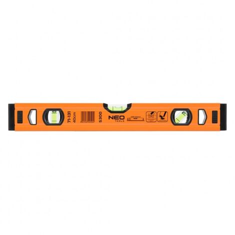 Livella a bolla in alluminio S 300, 3 fiale, 40 cm (1/5)