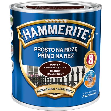 SMALTO HAMMERITE MARRONE SCURO LUCIDO 0,7L - 5EMHA.PCB0,7