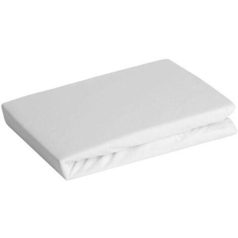 Lenzuolo Con Angoli In Jersey - 160x200 Cm, Bianco, 100% Cotone Elastico, Per Materassi Fino A 30 Cm