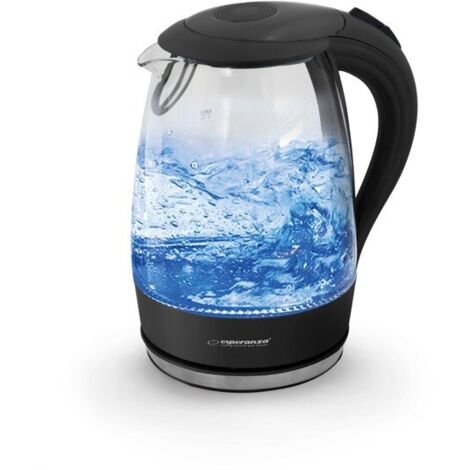 Bollitore in vetro Esperanza "Salto angel" da 1,7 l, nero. (1/5)