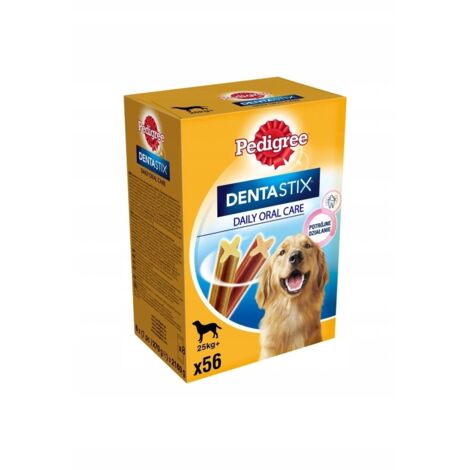 Snack per cani Pedigree DentaStix per razze di taglia grande, 56 pezzi (8x270g) (1/3)