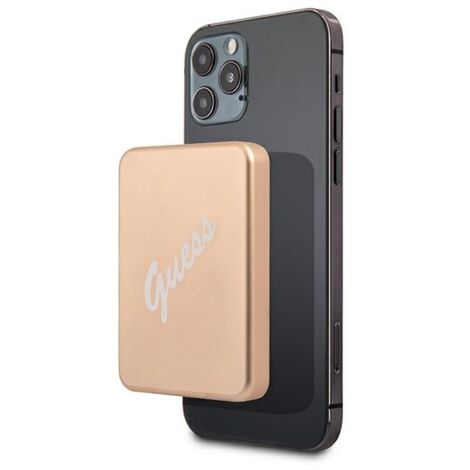 Powerbank induttivo 5W Guess 3000mAh MagSafe Oro (1/3)