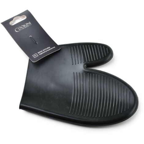 Guanto Da Forno Professionale 3 Dita In Pelle – Resistente Fino A 300°C, Polso 25 Cm
