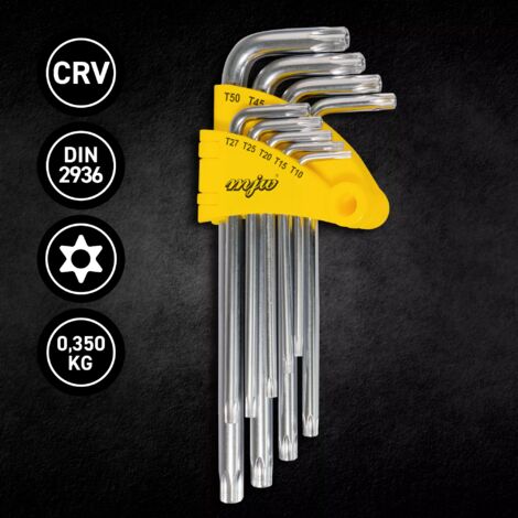 SET CHIAVI A chiave torx compatte e doppia estremità 2 vie T15 T20 T25