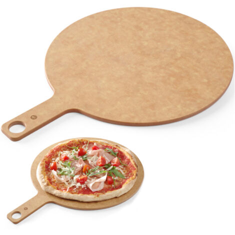 Tagliere per pizza e snack con manico, diametro 356 mm