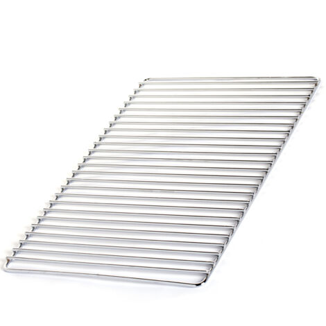 Grille De Barbecue Chromée 65 X 53 Cm - Pour Récipients GN 2/1, Barres épaisses Et Espacement 13 Mm