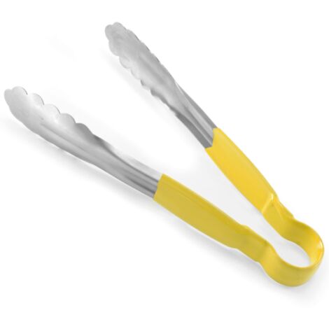 Pinza per servire HACCP, lunghezza 300 mm, gialla - Hendi 171790