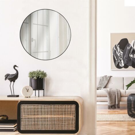 Specchio Navira nero 55 cm
