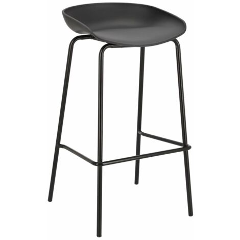 Sgabello da bar Grego, nero, 75 cm (1/5)