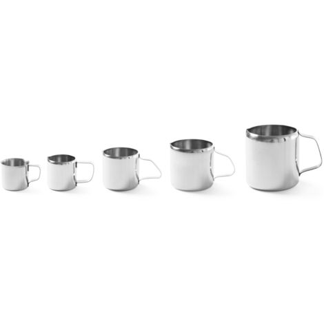 co-four® 3 tazze in acciaio inossidabile per babini - Tazza da