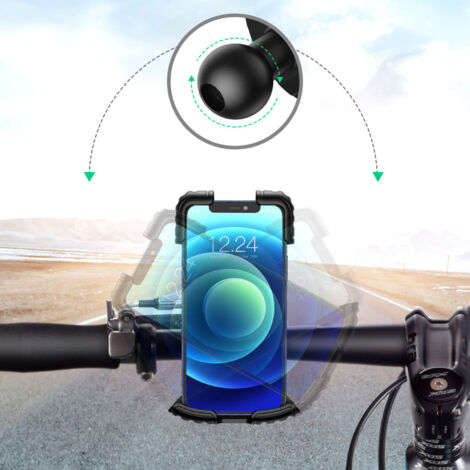 Porta Cellulare Per Bici Universale - Rotazione 360°, Per Smartphone 4.0-6.0 Pollici, Montaggio Senza Attrezzi - Foto 13