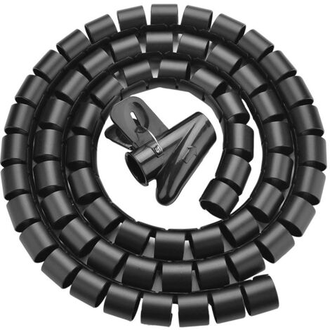 10m Fascette Cavi,Nastro di Fissaggio,Fascette Fermacavi,Riutilizzabili Fettuccia Nylon,per Cable Management su Casa e Ufficio(10mm di Larghezza,Nero