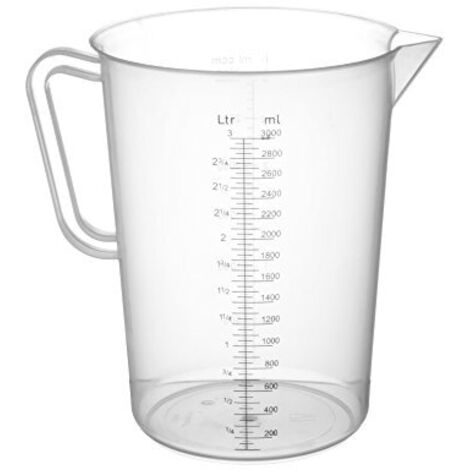 Misurino In Acciaio Inox Da 2000 Ml: Con Scale Ml, Once E Tazze, Infrangibile, Manico Comodo