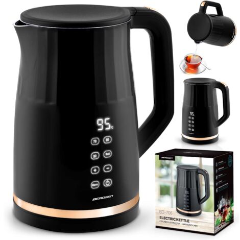 Bollitore elettrico Berdsen BD-706 da 1,7 l, nero.