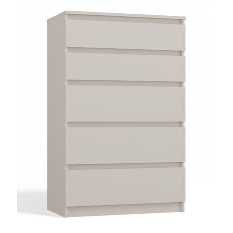 CASSETTIERA GRANDE MALWA M5 ARMADIO 5 CASSETTI CASHMERE BEIGE PER CASA PER UFFICIO (1/4)
