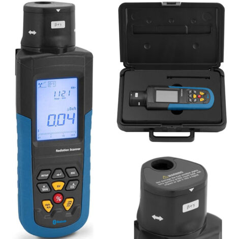 Contatore Geiger per radiazioni radioattive e raggi X, display LCD, Bluetooth + custodia (1/5)