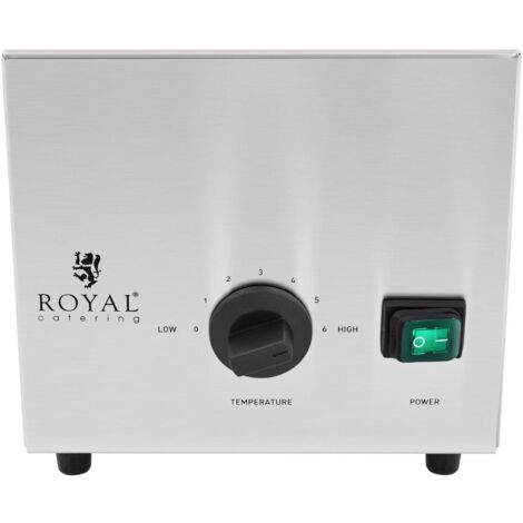 Distributeur de sauce inox avec fonction de réchauffage pour chocolat ou fromage 3,3l