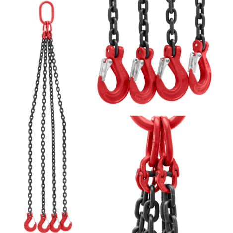 Tirante Catena Regolabile 2 Bracci Con Ganci Sling Forcella Gr.80 - Foto 3