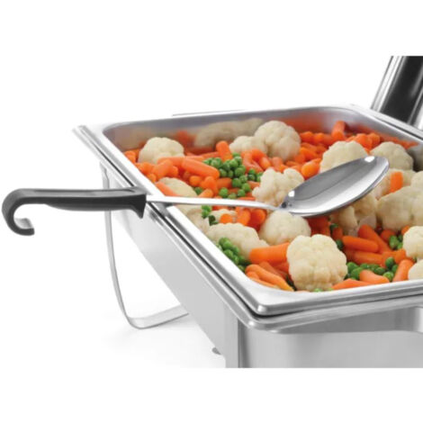 Scaldavivande Hendi A 2 Bruciatori - Acciaio Inox, Piastra Alluminio, 3 Portacandele