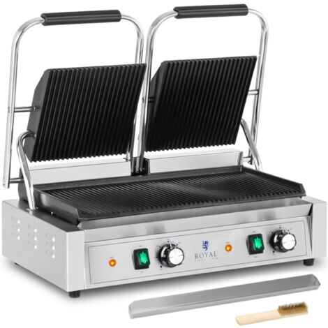 Piastra Per Crêpe E Griglia Stöckli In Alluminio Pressofuso Antiaderente – Doppio Lato, Diametro 24 Cm, Con Spargitore Impasto Incluso