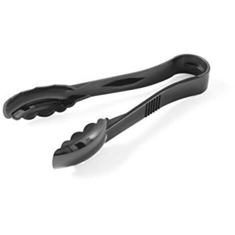 Pinza universale per alimenti per temperature fino a 100°C, in policarbonato, nera - Hendi 657607
