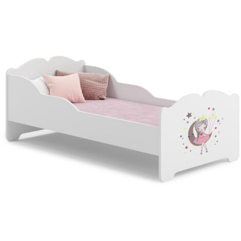 Letto Per Bambini - Legno Con Cassetto E Materasso - Motivo PONY Dimensioni 140x70