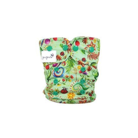 Pannolino Lavabile AIO Riutilizzabile - Taglia Unica Regolabile, Inserto In Bambù Per La Notte, Impermeabile - Foto 2