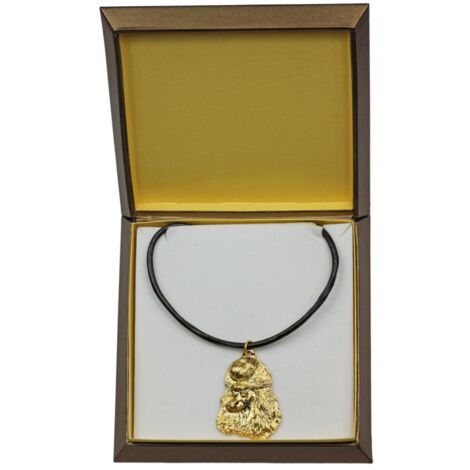 Collana con ciondolo a forma di sagoma di barboncino in