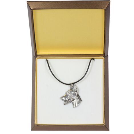 YFN Dobermann Collana In Argento 925 Con Ciondolo A Cuore E Gattini, Per Donne E Ragazze, Regalo In Cofanetto