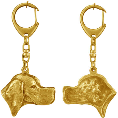 Pechinese - Portachiavi A Forma Di Cane Placcato In Oro In Una Scatola Regalo Decorazione Per Borsa Accessorio Di Lusso Di Art Dog 86270494 - Foto 2