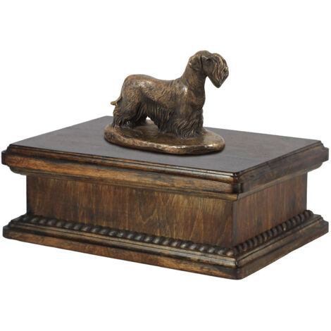 Contenitore commemorativo per urna di cremazione, con adorabile cavallo e lavoro di arte del fuoco, misura grande 26 cm di altezza