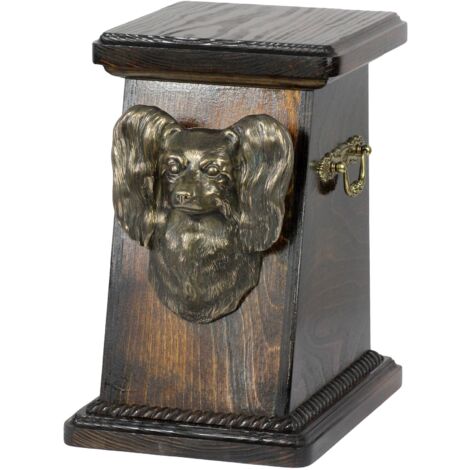 Urna Commemorativa GetUrns In Legno Ciliegio Con Targa In Ottone Incisa – Capacità Per Adulti O Animali Domestici - 3