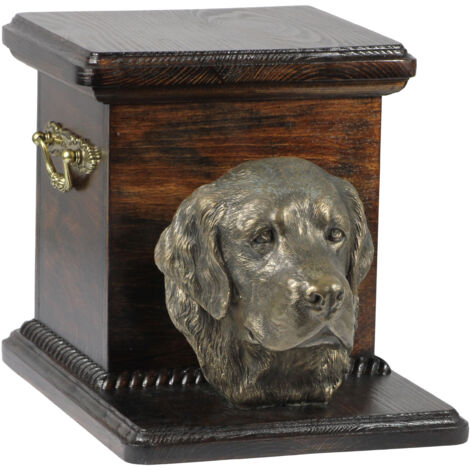 Golden Retriever - Statuetta Di Cane, Busto Su Base Di Pietra, Scultura - Foto 4