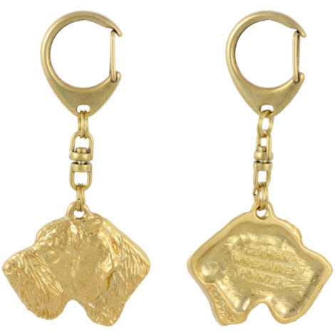 Portachiavi Con Ciondolo Cavallo In Metallo Color Oro, Placcato 18 Carati E Acciaio Inox. Eleganza E Amore Per I Cavalli In Un Piccolo Accessorio, Perfetto Per Chiavi, Borse O Come Bomboniera.