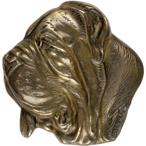 Saraheve Targa In Metallo Retrò 20x30 Cm – Mastino Inglese Con Scritta 'Home Protected By Good Lord', Decorazione Da Parete Per Uomo E Donna - 3