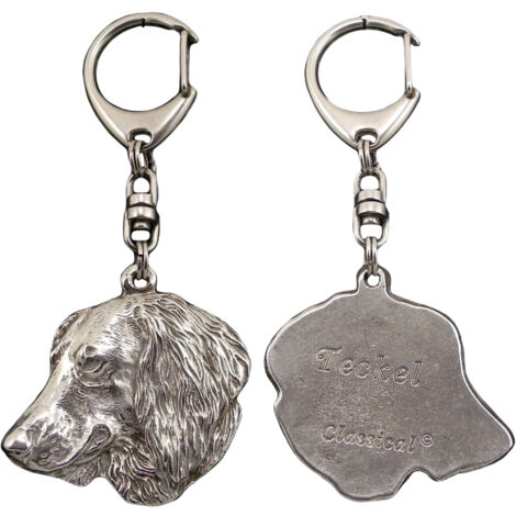 Portachiavi A Forma Di Bassotto - In Pelle PU - Elegante E Robust - Per Chiavi O Borsa - 8x13 Cm - Foto 2