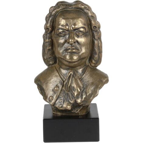 Johann Sebastian Bach - busto in marmo, statuetta di un personaggio famoso, decorazione per ufficio, scuola e hotel di Art-Dog
