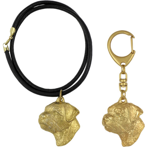 Portachiavi Airedale Terrier In Metallo – Doppia Faccia – Regalo Per Amanti Dei Cani - 3